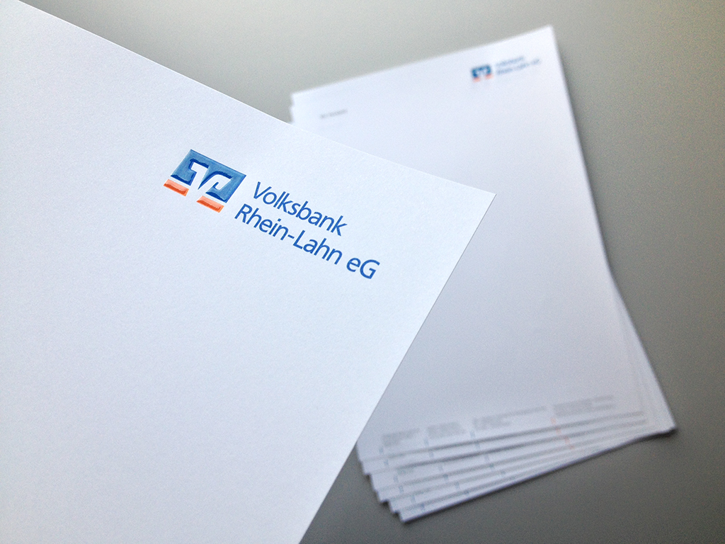 Volksbank Rhein-Lahn eG – Briefpapier